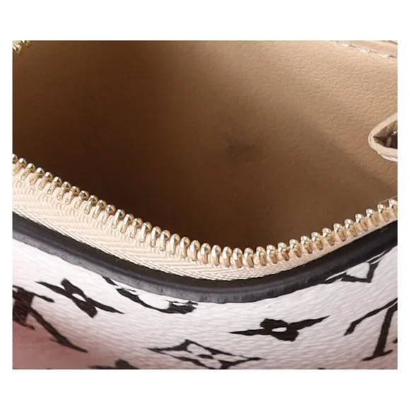 Louis Vuitton M67640 Monogram Giant Portefeuille Zoe Khaki Trifold Wallet w Box - Picture 14 of 16